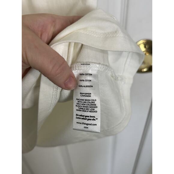 NWT Life is Good Christmas Dog Short Sleeve Shirt Size Small Holiday Dog Lover - Picture 6 of 7